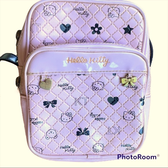 Vintage Sanrio Hello Kitty Bag Faux Leather Pink Y2K Girlhoodcore - Picture 2 of 12
